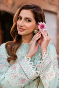 Farasha | Kaavish Lawn 24 | WHISPER MINT - House Of Hania