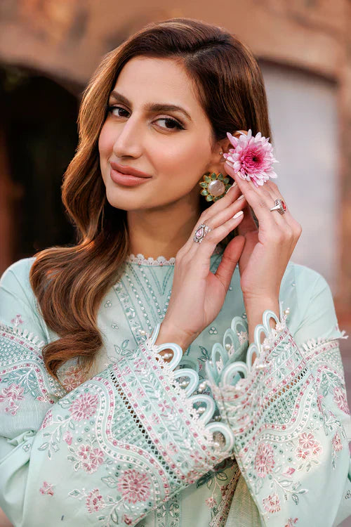 Farasha | Kaavish Lawn 24 | WHISPER MINT - House Of Hania