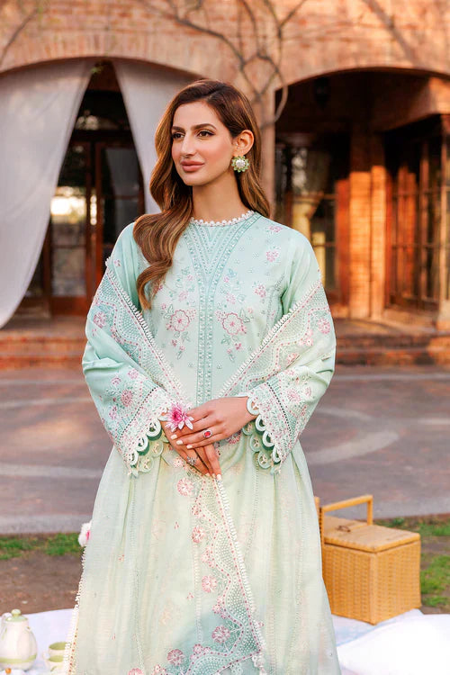 Farasha | Kaavish Lawn 24 | WHISPER MINT - House Of Hania
