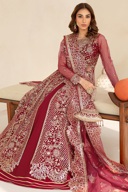 Farasha | Lu Zella Premium Formals 25 | Carmine Allure - House Of Hania
