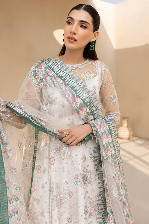 Farasha | Lu Zella Premium Formals 25 | Moonlight Mist - House Of Hania