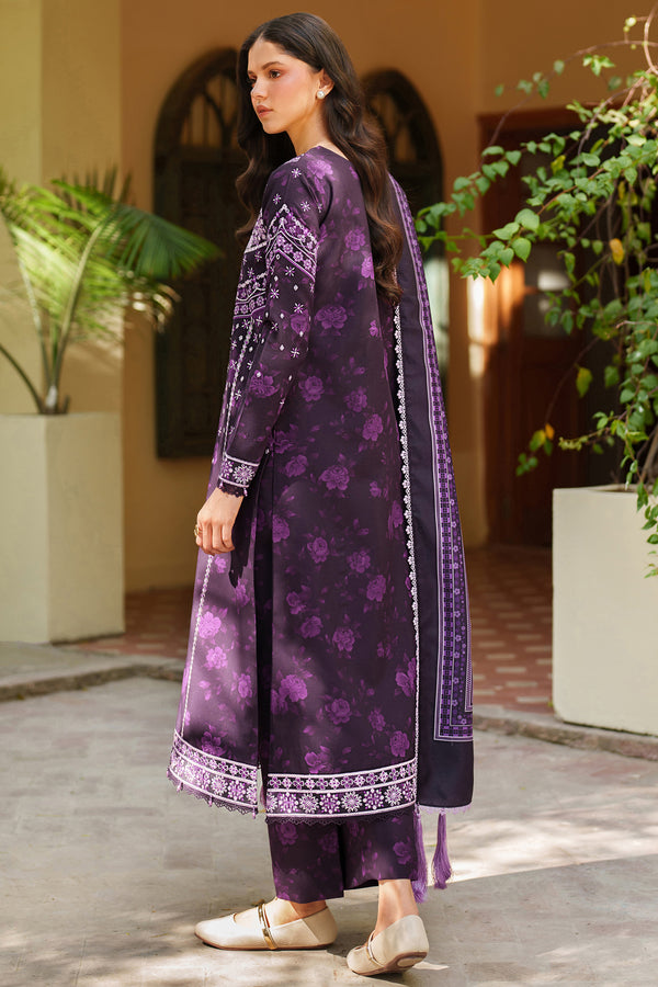 Farasha | Meline Premium Viscose 25 | Plum Powder - House Of Hania