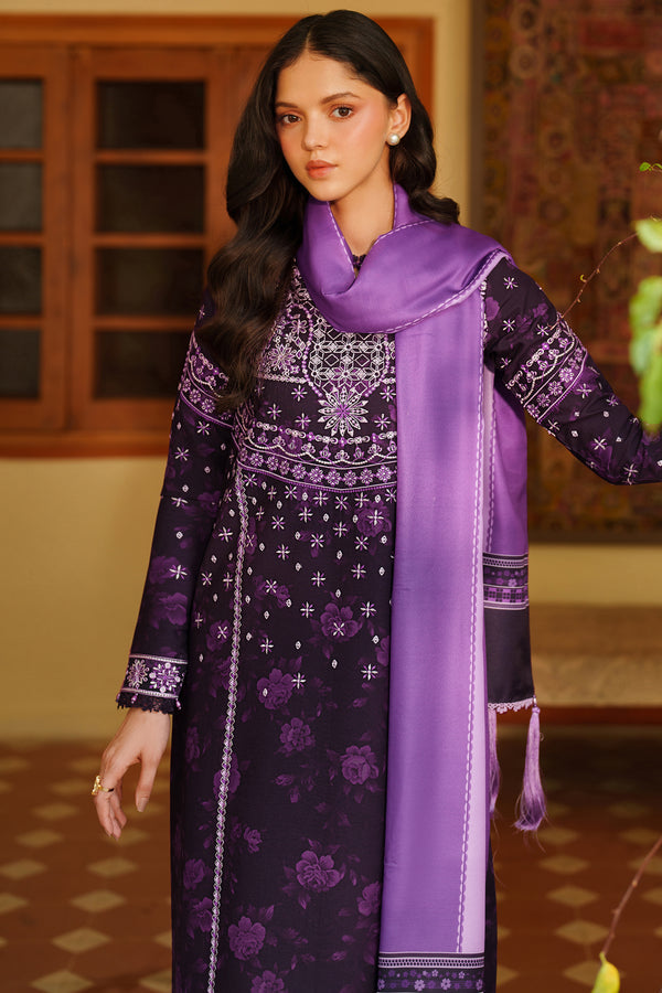 Farasha | Meline Premium Viscose 25 | Plum Powder - House Of Hania