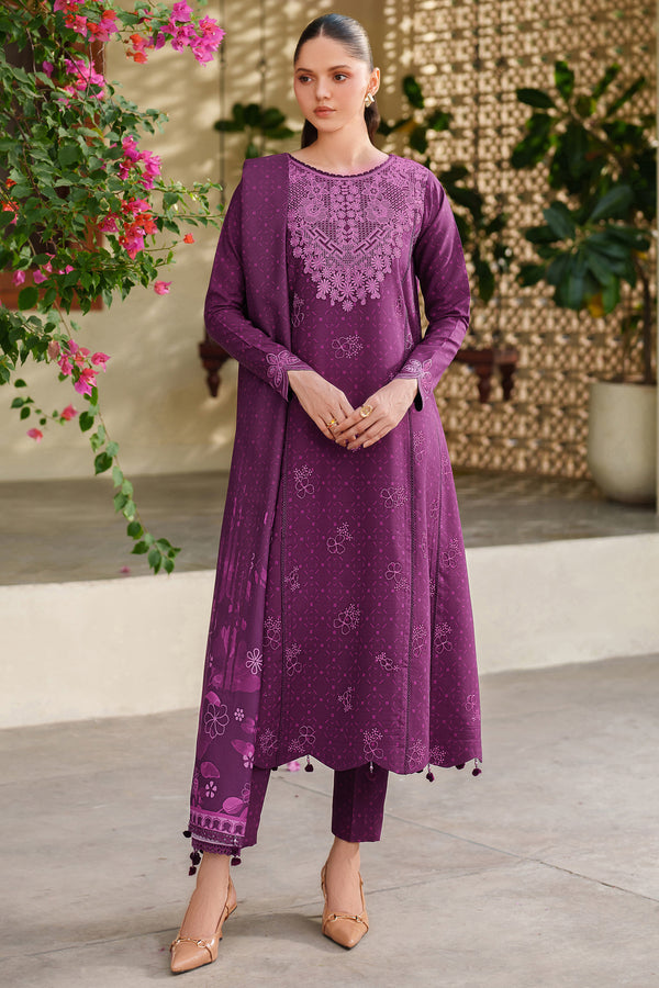 Farasha | Meline Premium Viscose 25 | Wild Plum - House Of Hania