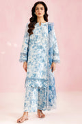 Farasha | Printed Essentials’26 |Aqua Veil - House Of Hania