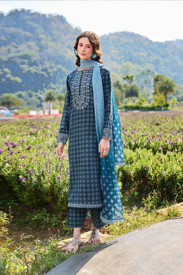 Farasha | Printed Essentials’26 | Blue Reverie - House Of Hania