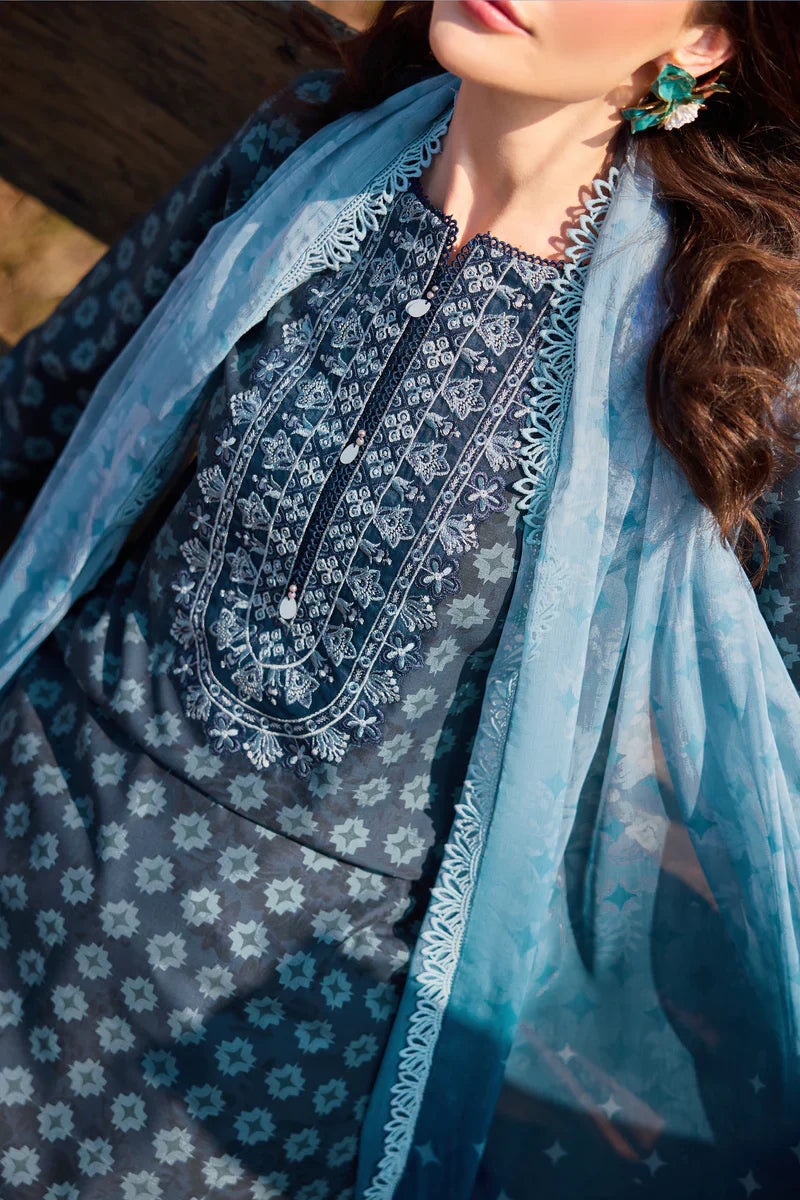 Farasha | Printed Essentials’26 | Blue Reverie - House Of Hania