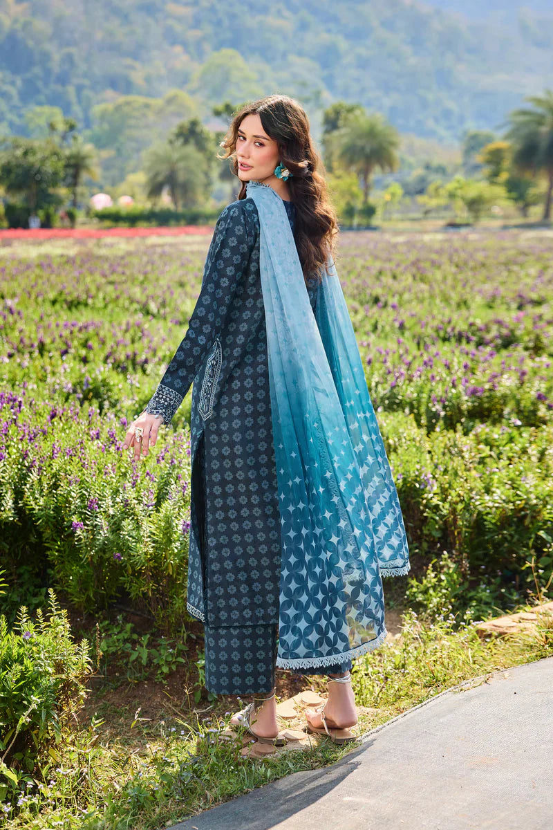 Farasha | Printed Essentials’26 | Blue Reverie - House Of Hania