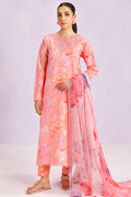 Farasha | Printed Essentials’26 | Blush Satin - House Of Hania