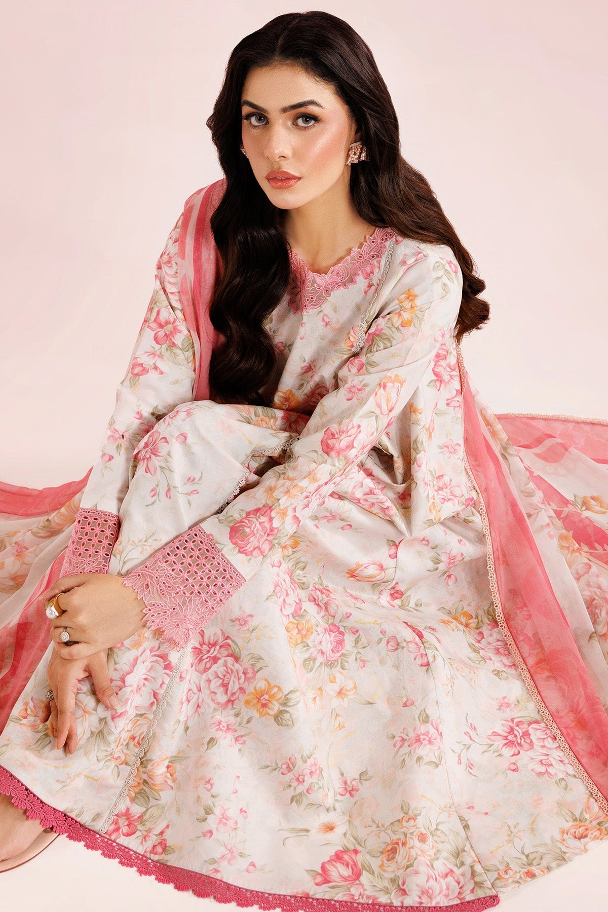 Farasha | Printed Essentials’26 | Cream Haze - House Of Hania