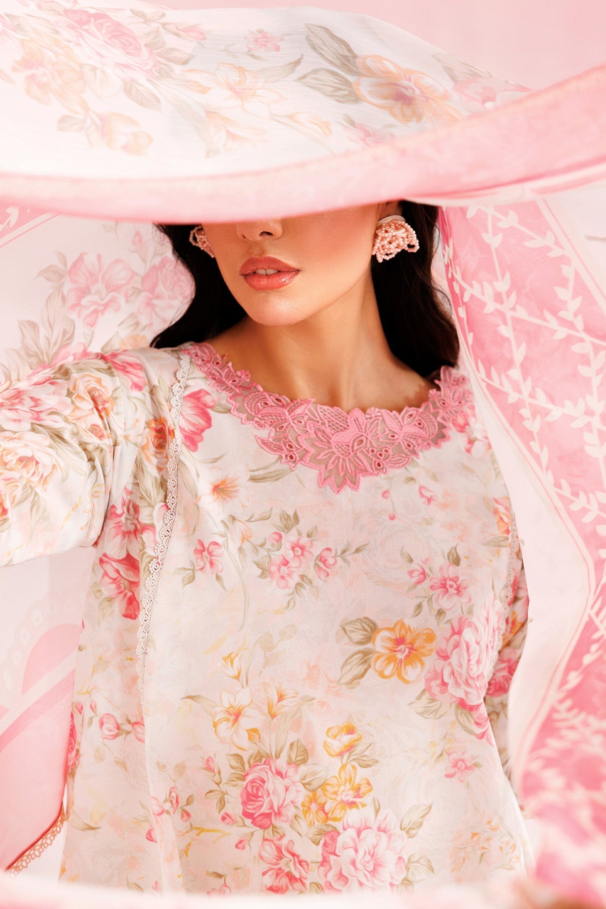 Farasha | Printed Essentials’26 | Cream Haze - House Of Hania