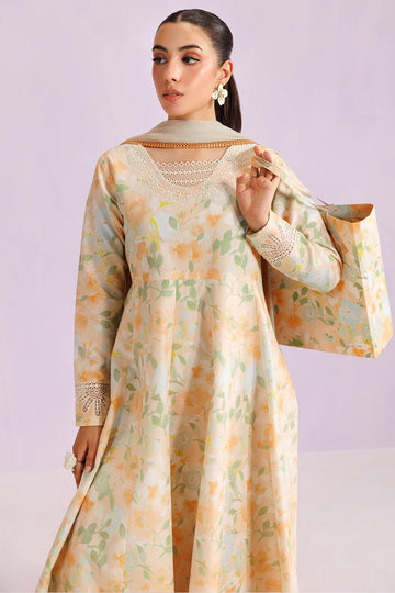 Farasha | Printed Essentials’26 | Cream Sparkle - House Of Hania