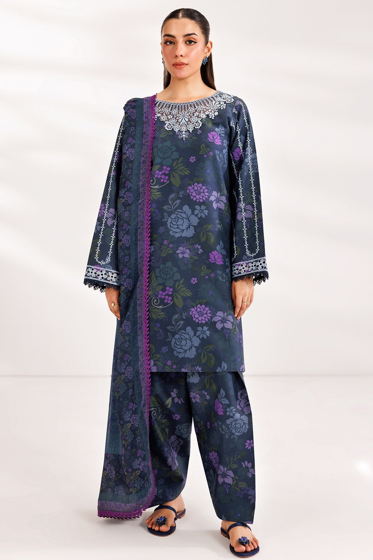 Farasha | Printed Essentials’26 | Forest Moss - House Of Hania