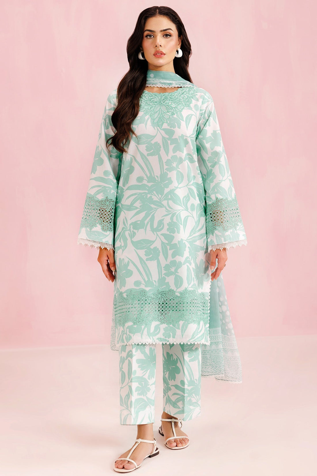 Farasha | Printed Essentials’26 | Frost Petal - House Of Hania