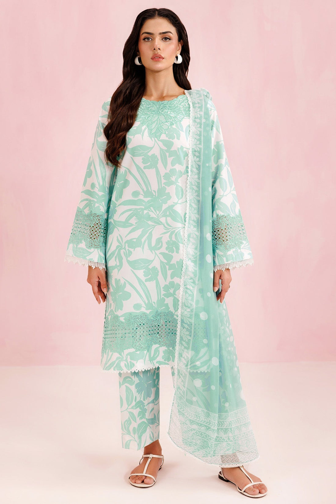 Farasha | Printed Essentials’26 | Frost Petal - House Of Hania