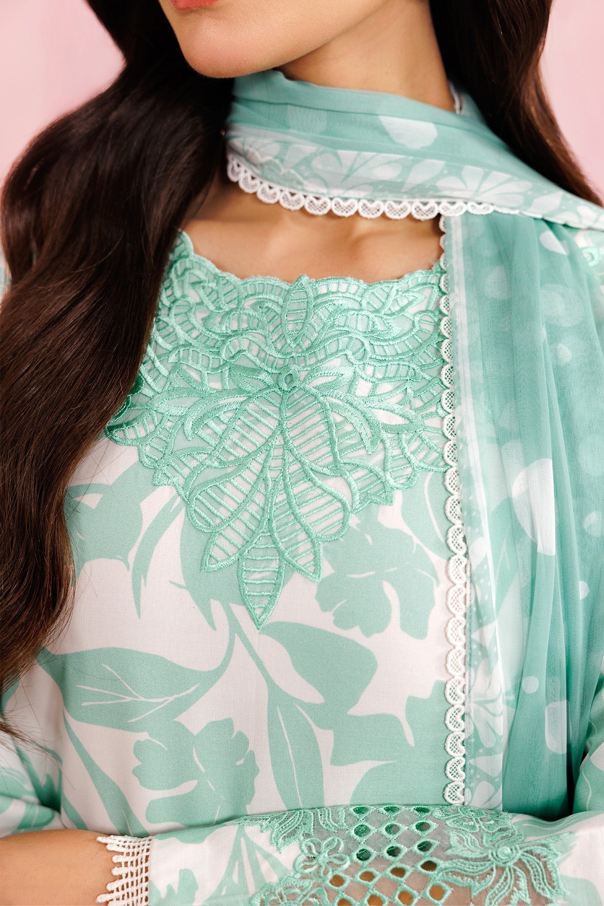 Farasha | Printed Essentials’26 | Frost Petal - House Of Hania