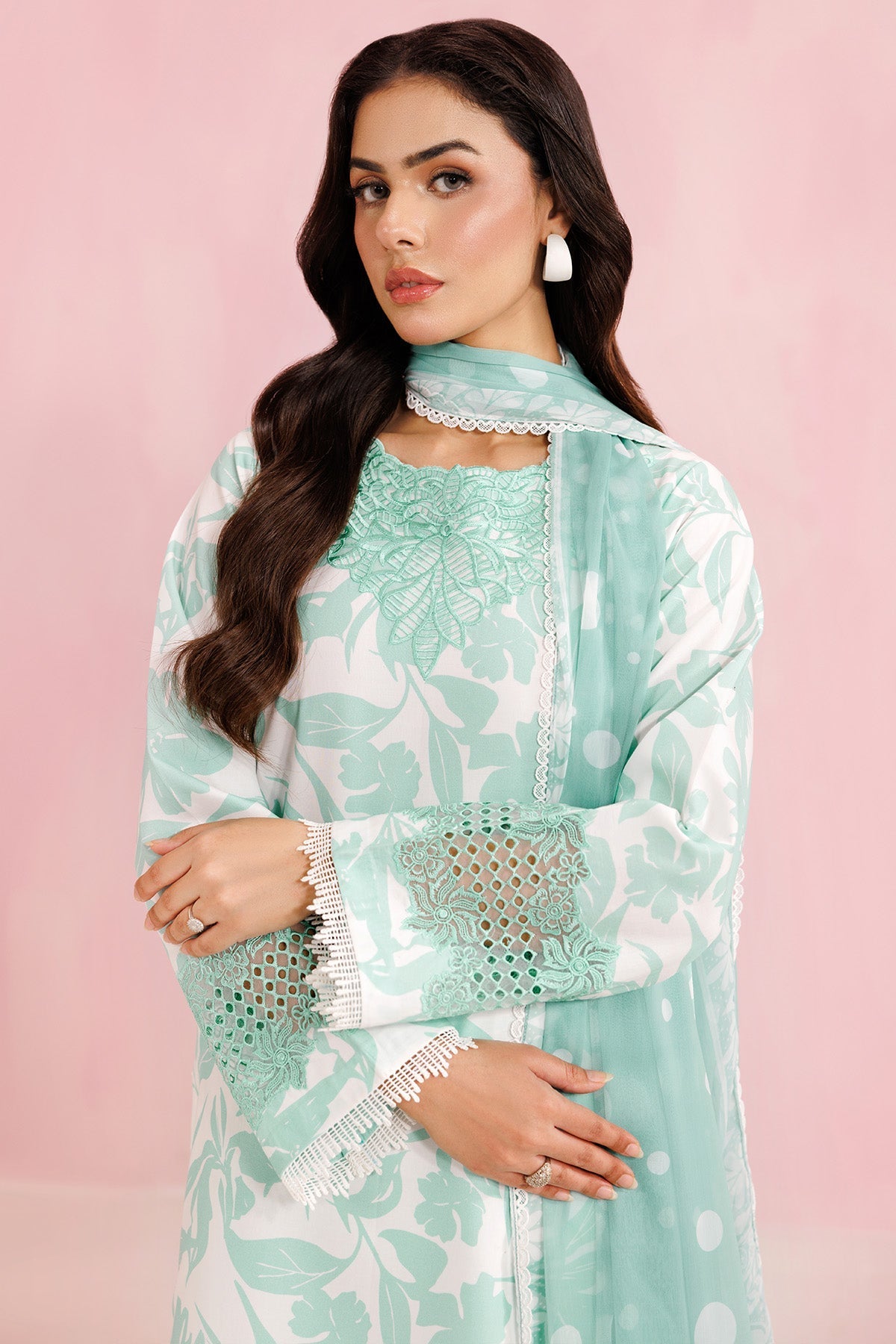 Farasha | Printed Essentials’26 | Frost Petal - House Of Hania