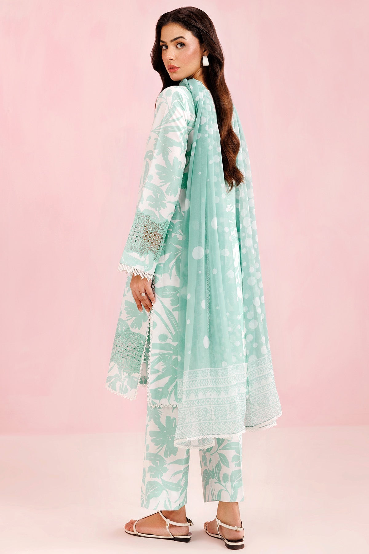 Farasha | Printed Essentials’26 | Frost Petal - House Of Hania