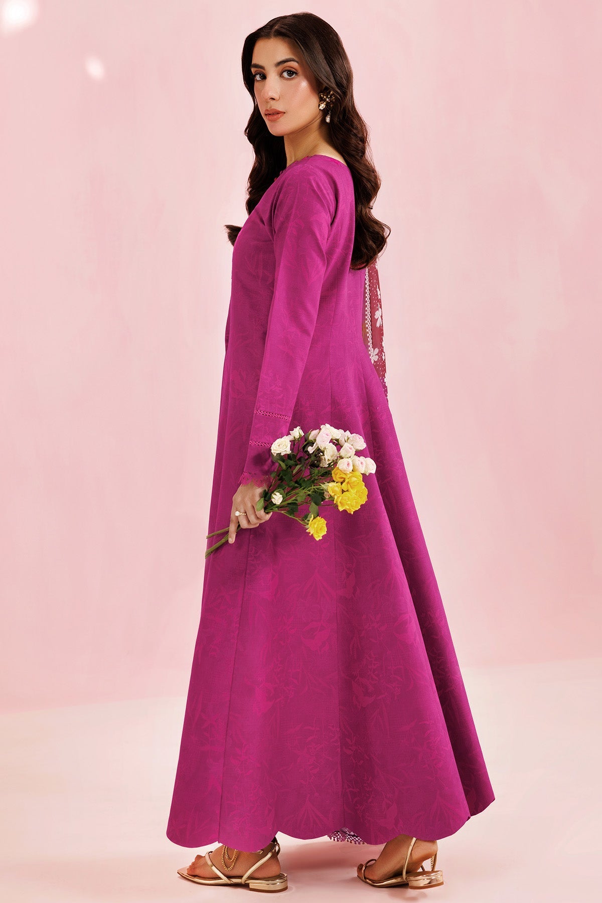 Farasha | Printed Essentials’26 | Fuchsia Rose - House Of Hania