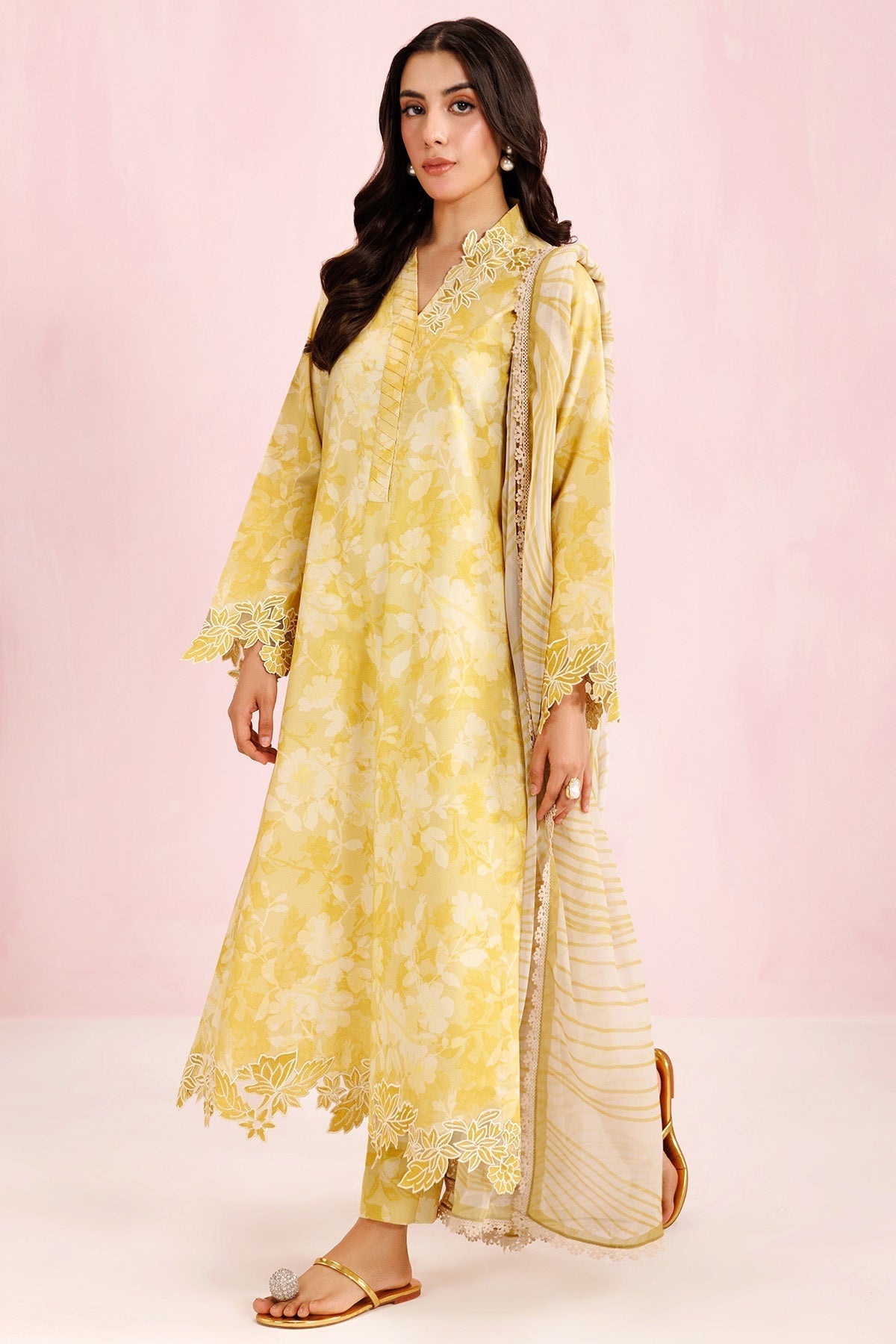 Farasha | Printed Essentials’26 | Honey Ember - House Of Hania