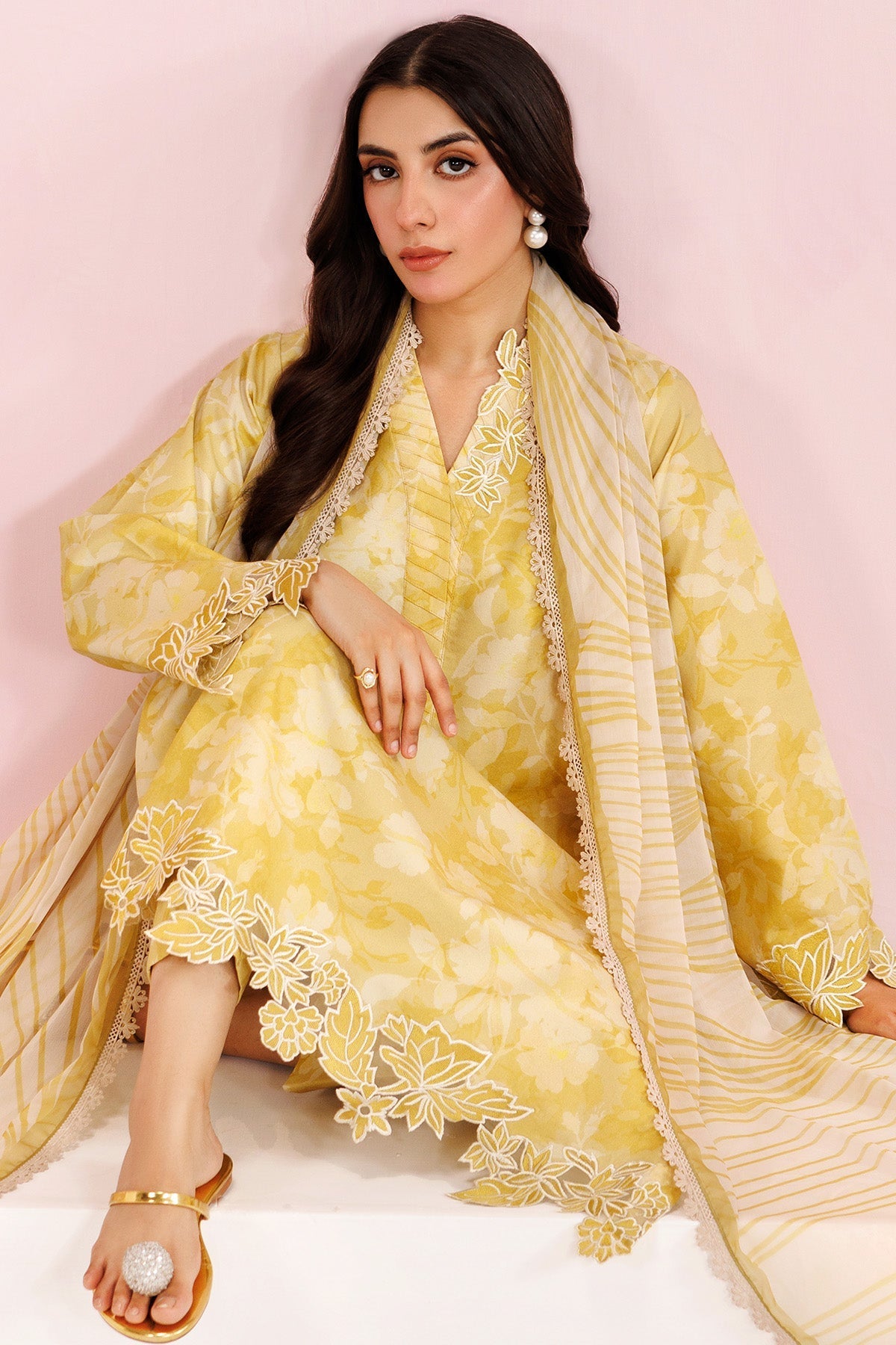 Farasha | Printed Essentials’26 | Honey Ember - House Of Hania