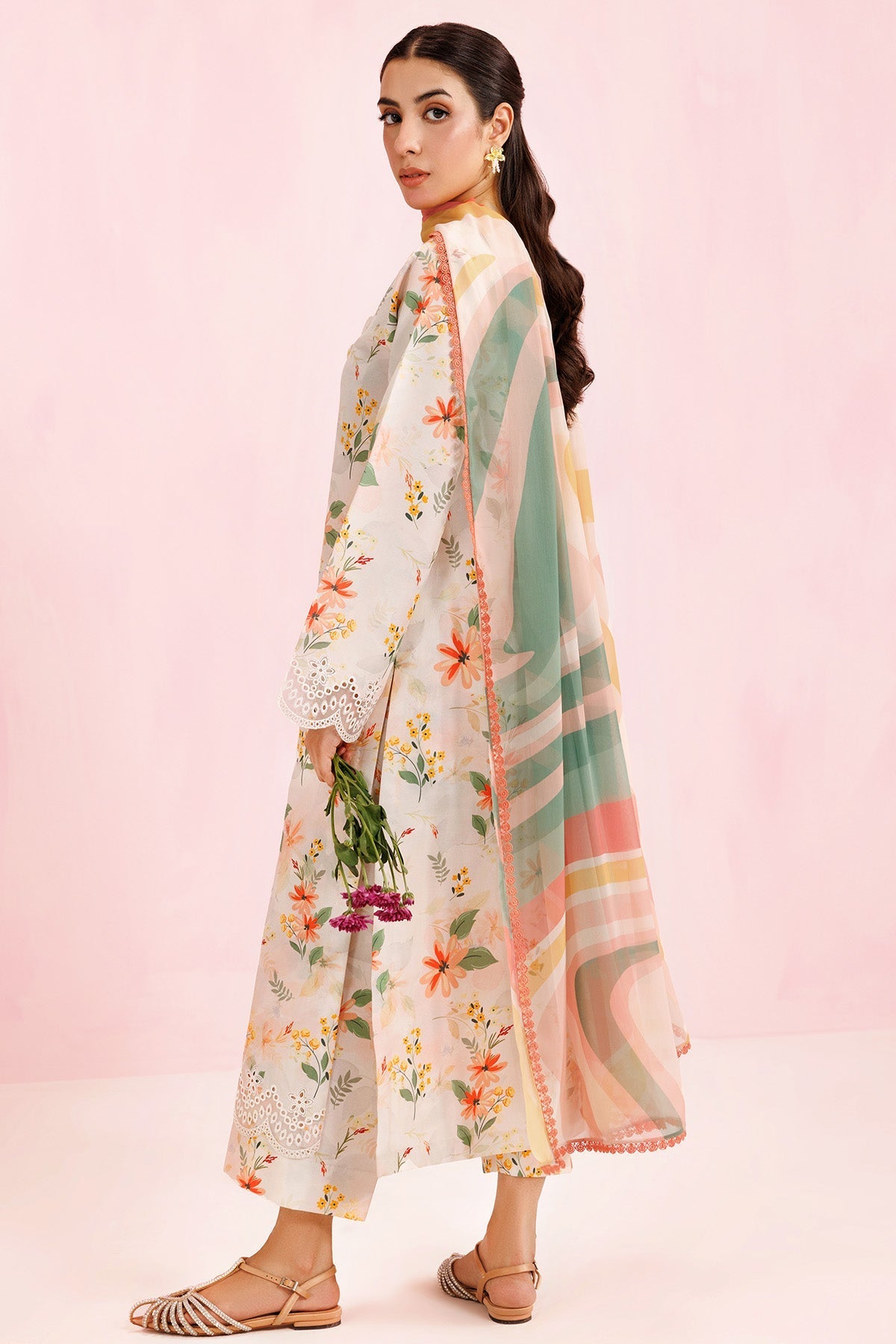 Farasha | Printed Essentials’26 | Ivory Aura - House Of Hania