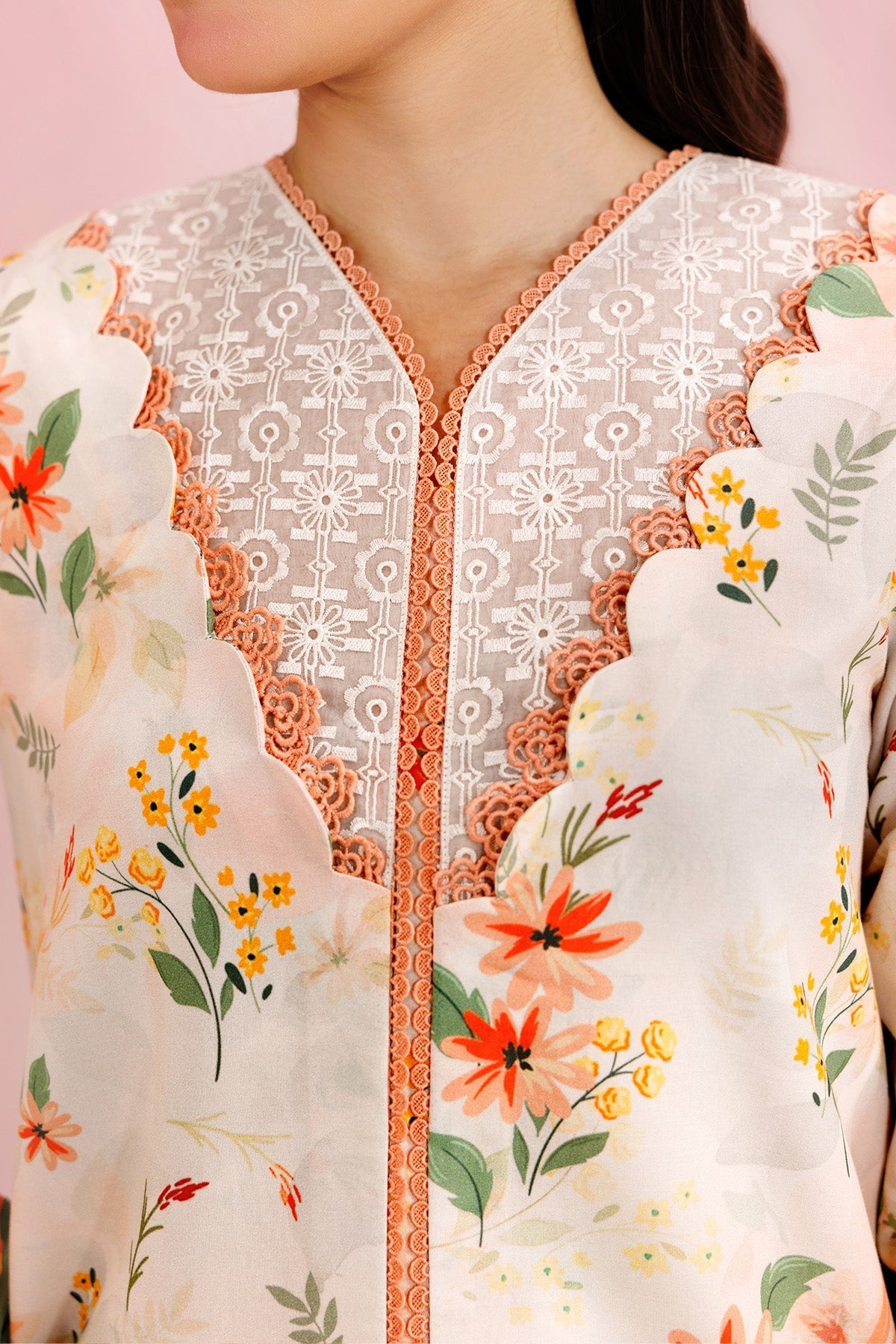 Farasha | Printed Essentials’26 | Ivory Aura - House Of Hania