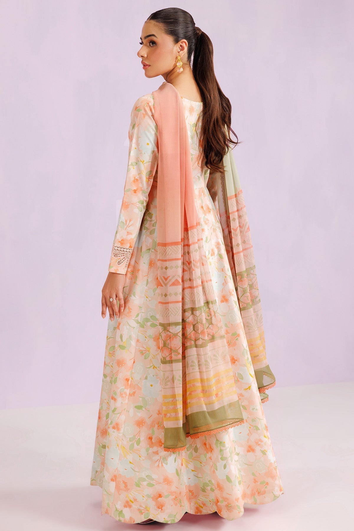 Farasha | Printed Essentials’26 | Light Coral - House Of Hania