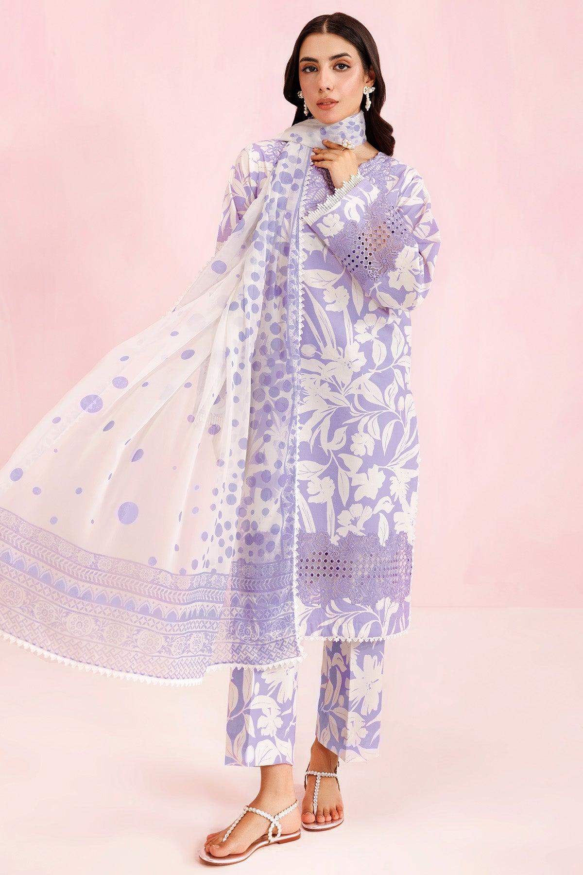 Farasha | Printed Essentials’26 | Lilac Breeze - House Of Hania