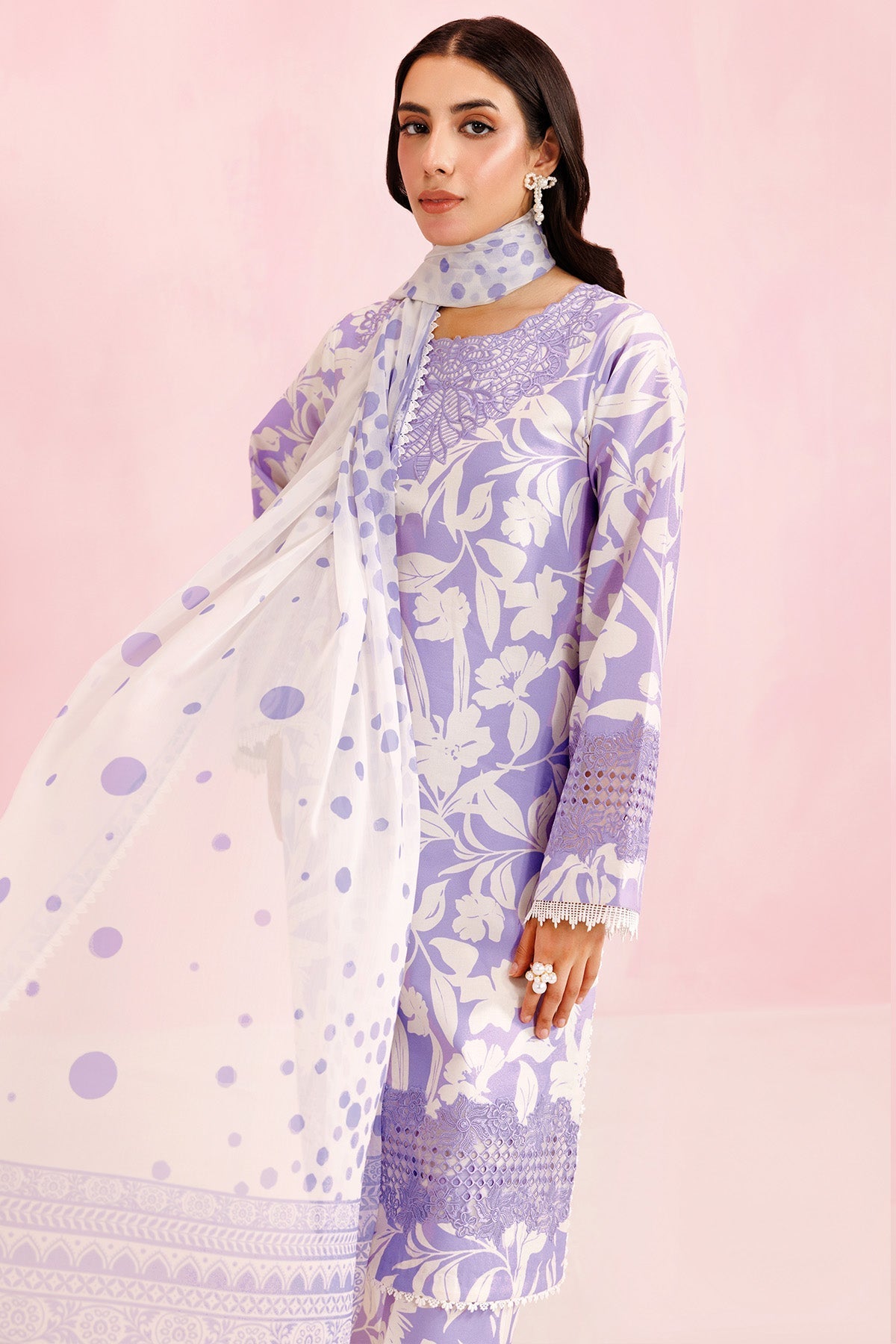 Farasha | Printed Essentials’26 | Lilac Breeze - House Of Hania