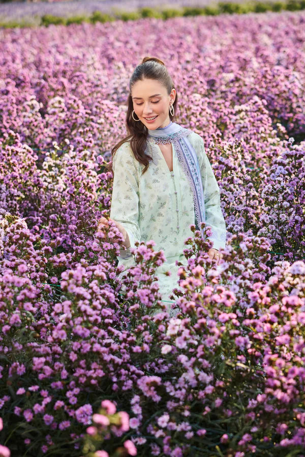 Farasha | Printed Essentials’26 | Mint Petaline - House Of Hania
