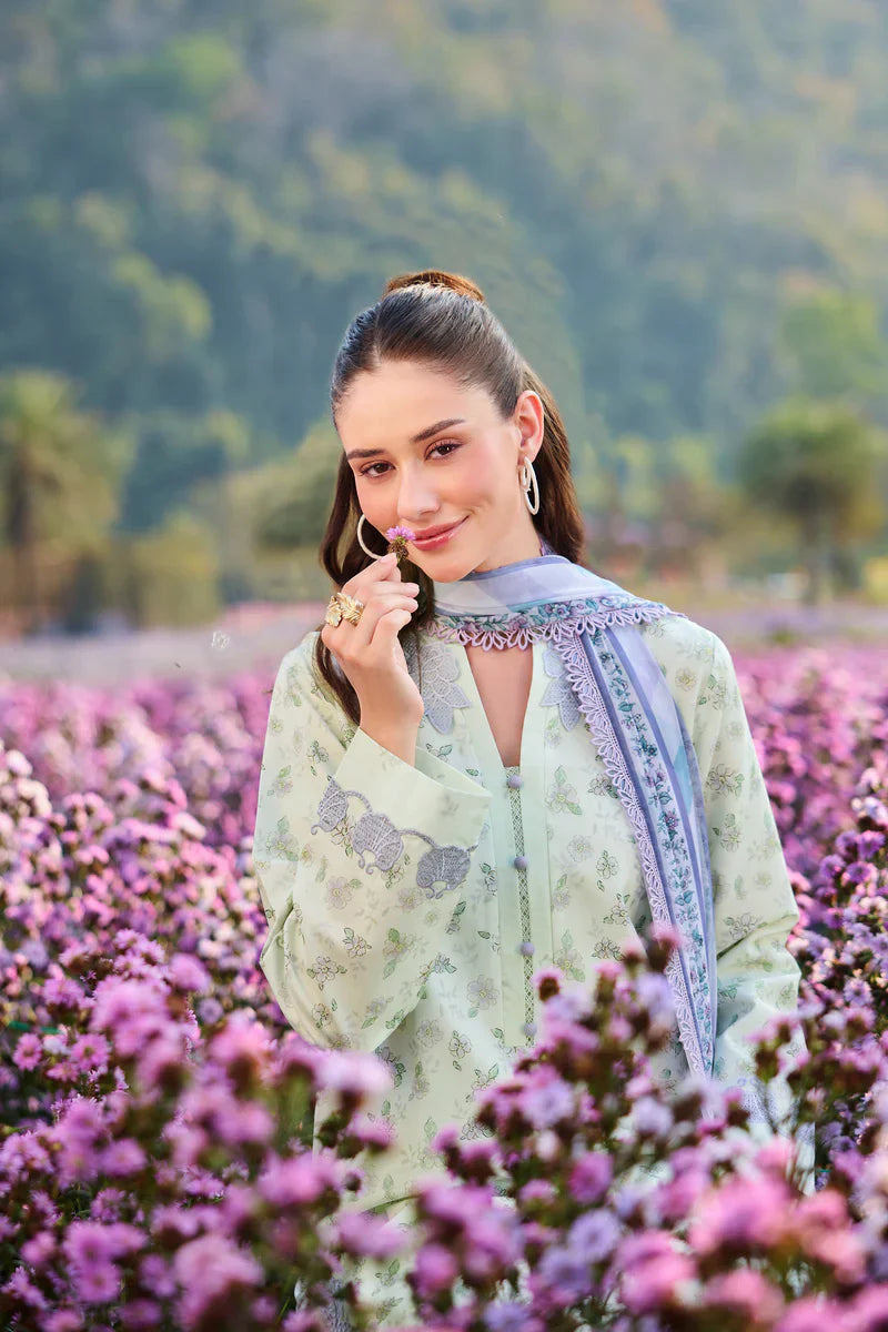 Farasha | Printed Essentials’26 | Mint Petaline - House Of Hania