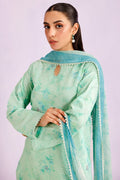 Farasha | Printed Essentials’26 | Mint Pine - House Of Hania