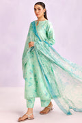 Farasha | Printed Essentials’26 | Mint Pine - House Of Hania