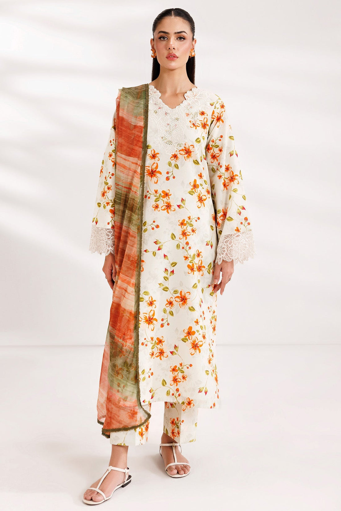 Farasha | Printed Essentials’26 | Soft Marigold - House Of Hania