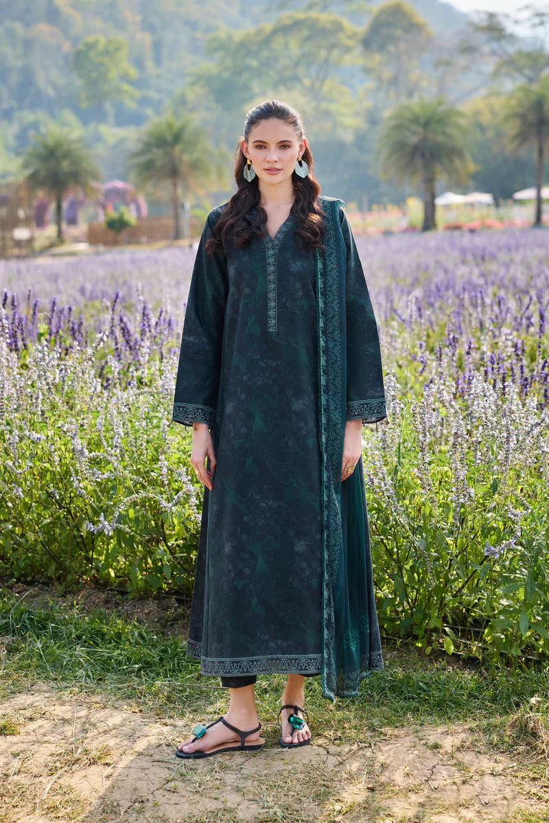 Farasha | Printed Essentials’26 | Teal Aura - House Of Hania