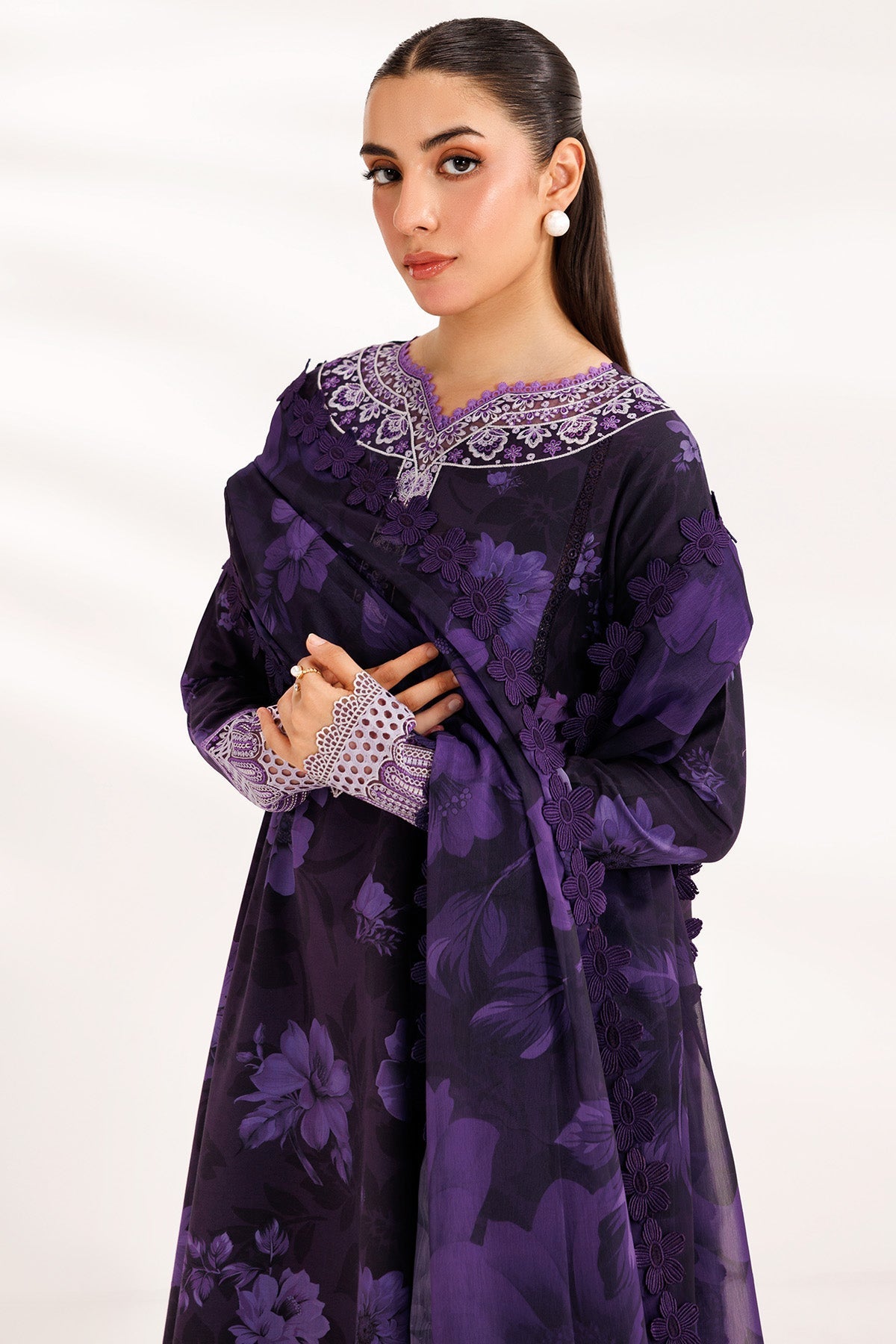 Farasha | Printed Essentials’26 | Violet Breeze - House Of Hania