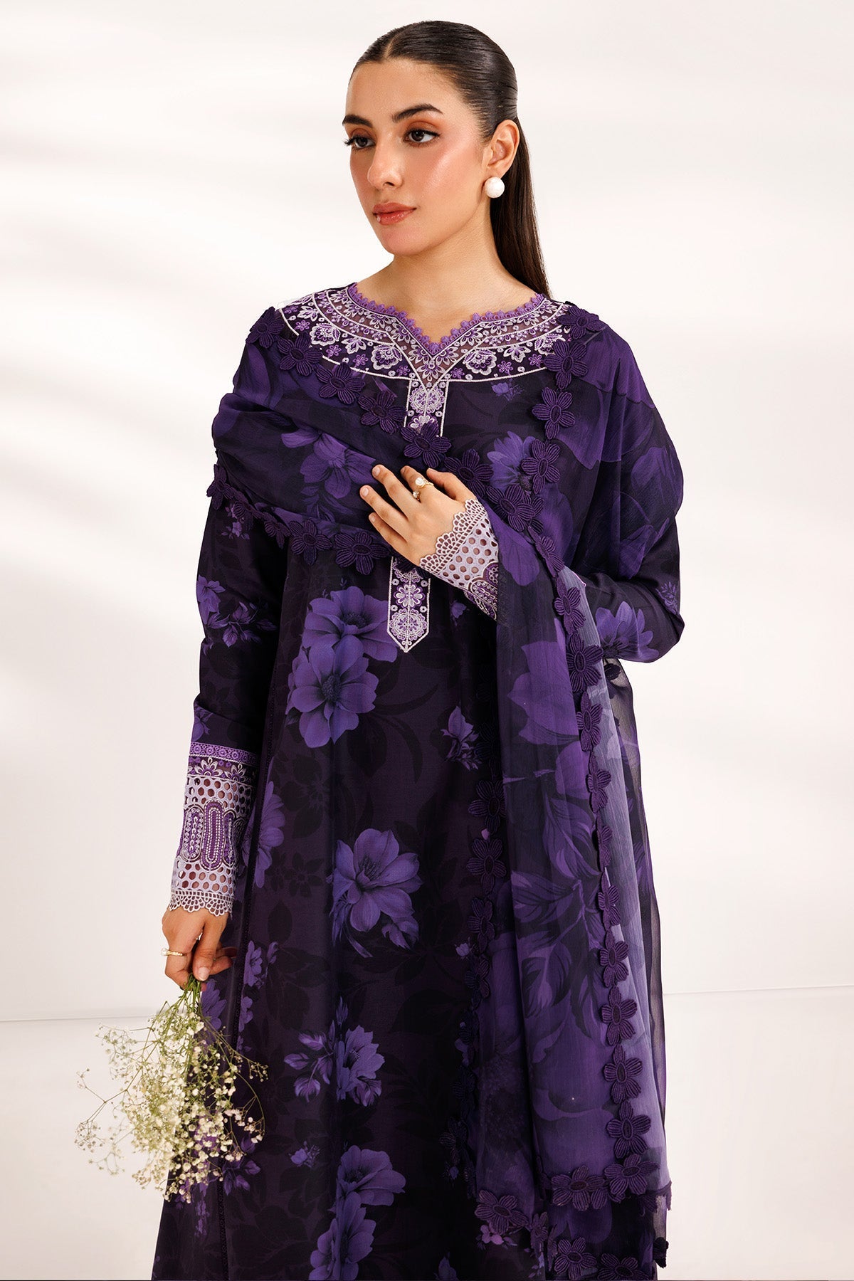 Farasha | Printed Essentials’26 | Violet Breeze - House Of Hania