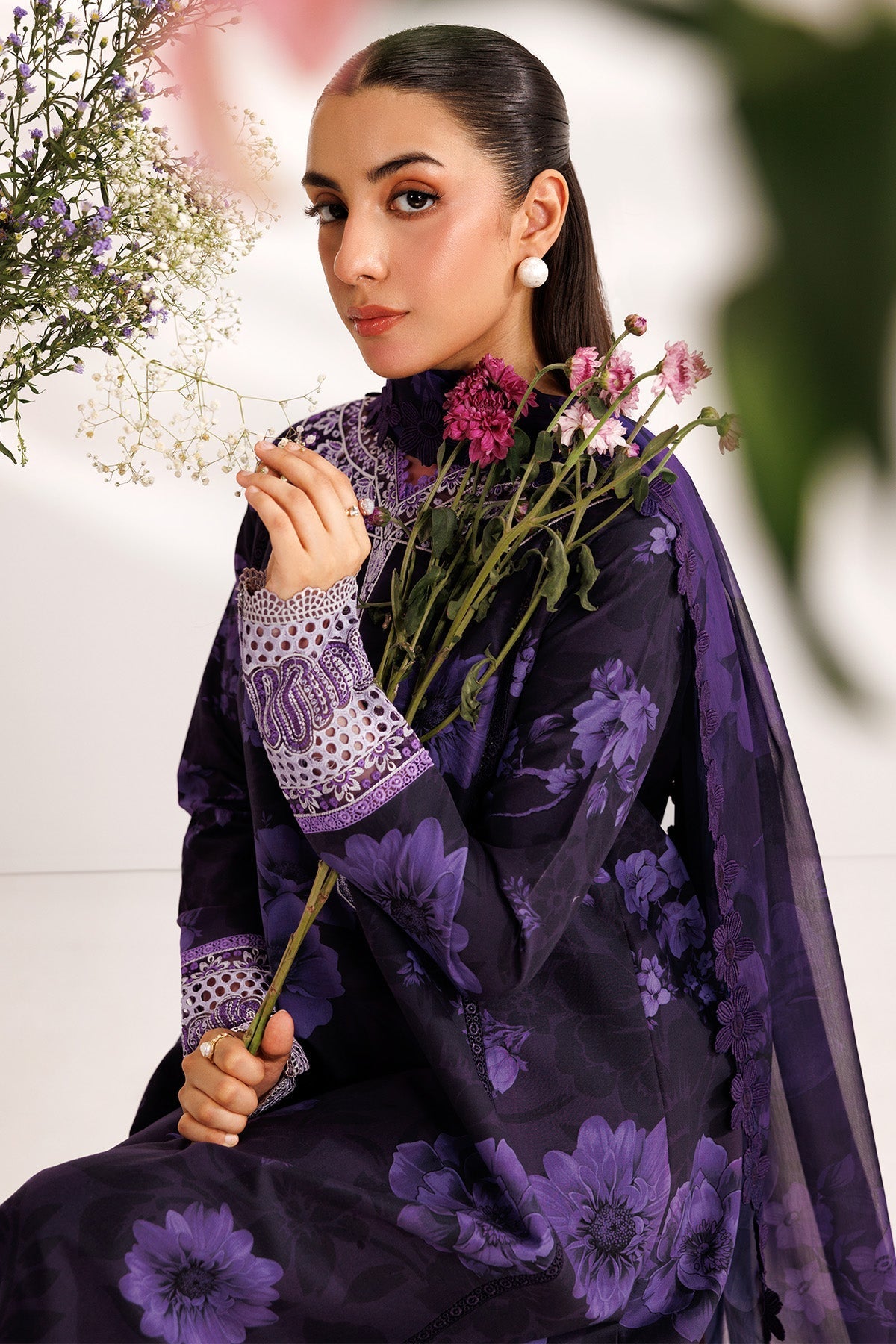 Farasha | Printed Essentials’26 | Violet Breeze - House Of Hania