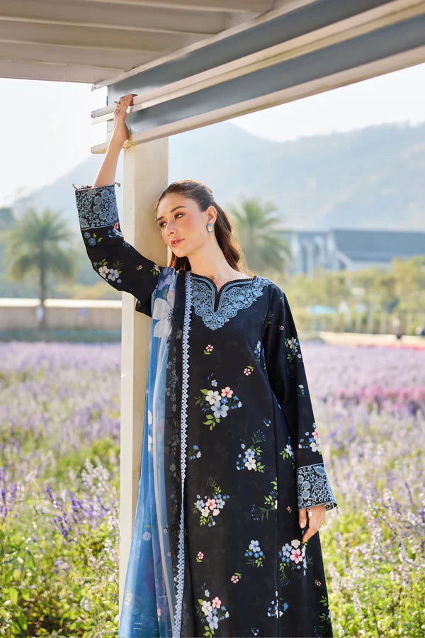 Farasha | Printed Essentials’26 | Virelle Blue - House Of Hania