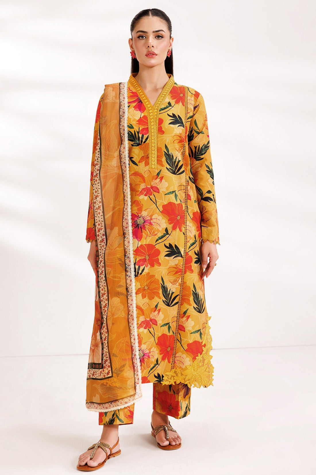 Farasha | Printed Essentials’26 | Warm Haze - House Of Hania