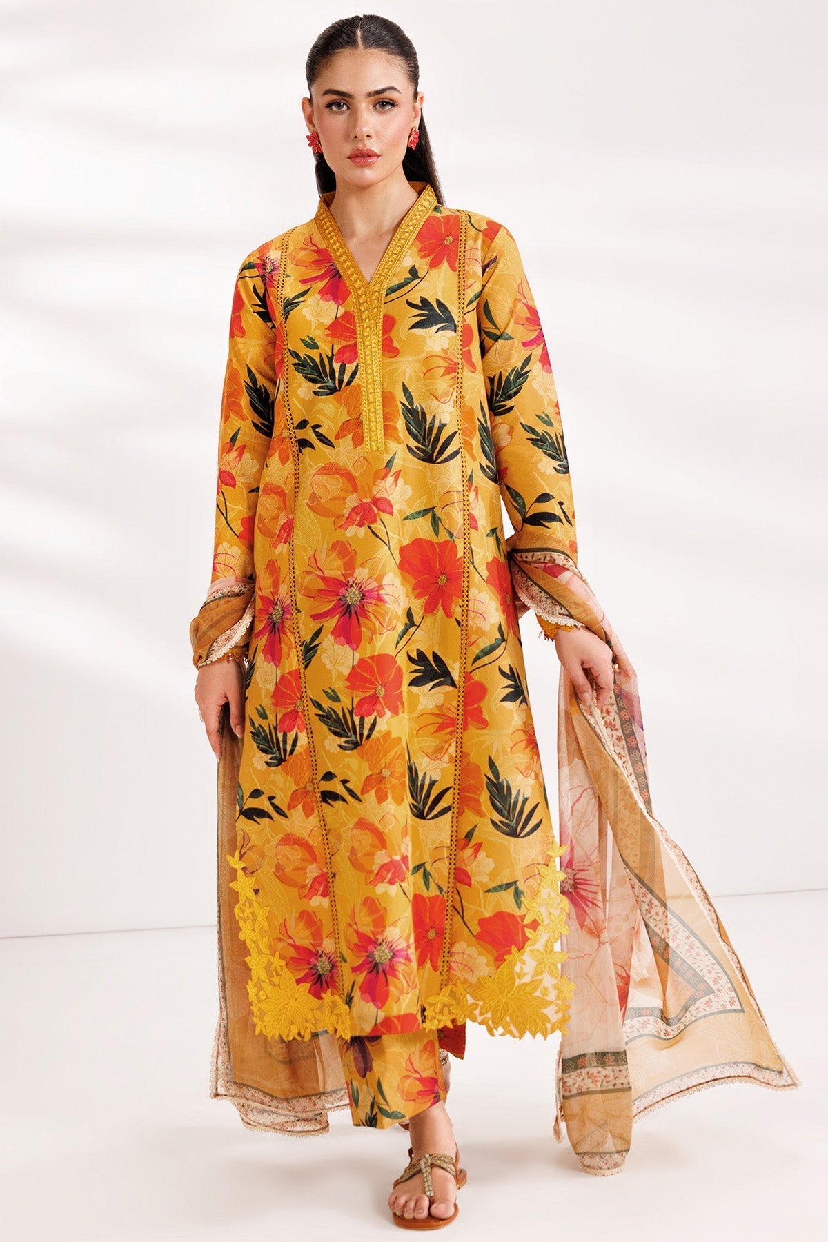 Farasha | Printed Essentials’26 | Warm Haze - House Of Hania
