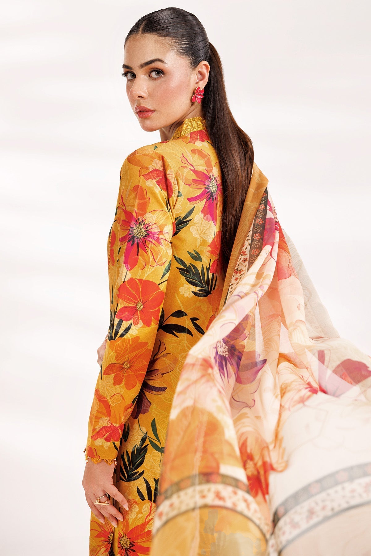 Farasha | Printed Essentials’26 | Warm Haze - House Of Hania