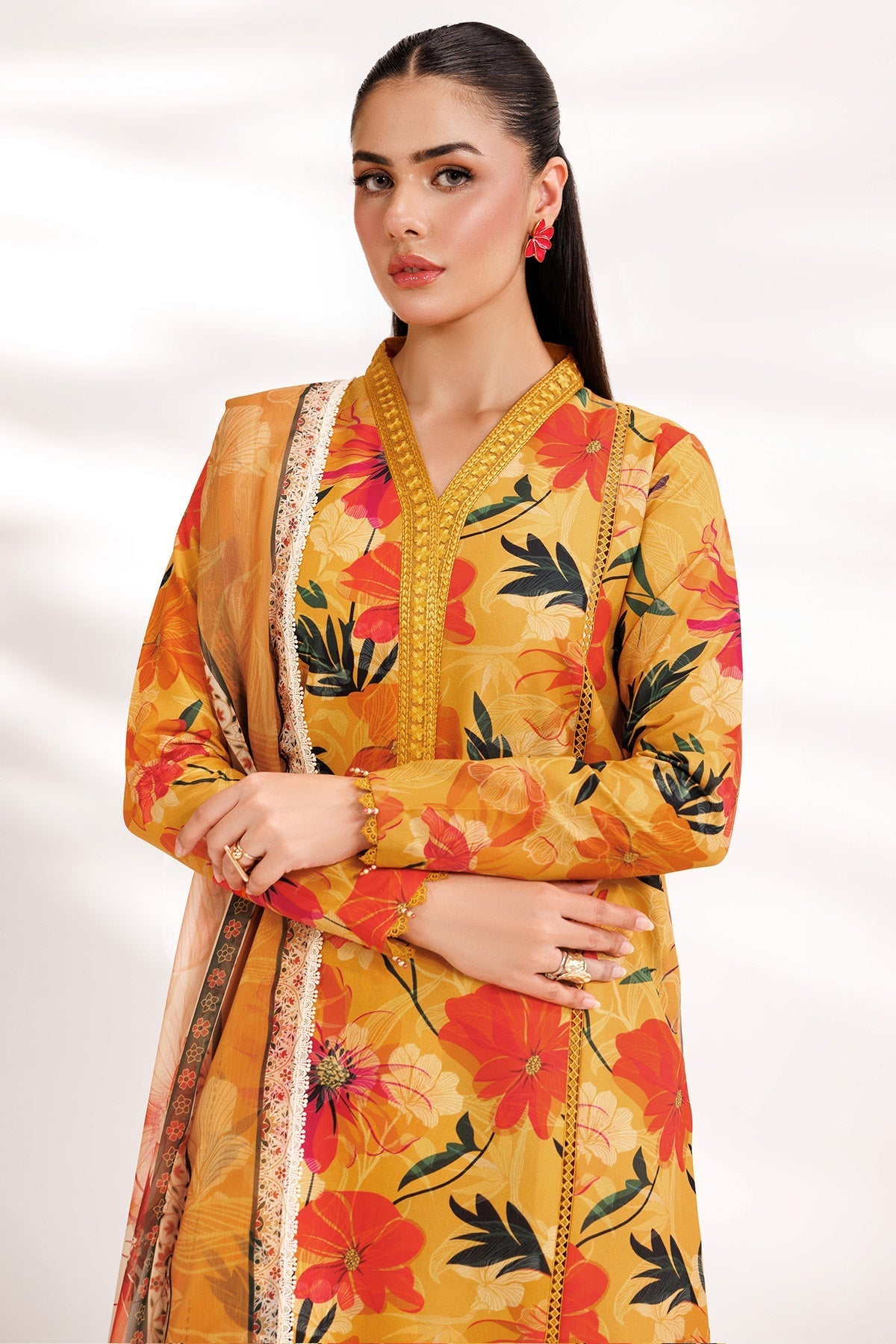 Farasha | Printed Essentials’26 | Warm Haze - House Of Hania