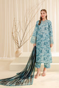 Farasha | Printed Essentials | AQUA BERYL - House Of Hania