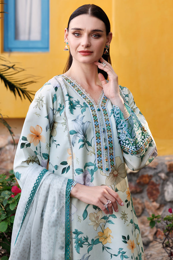 Farasha | Printed Essentials | Aqua Sparkle - House Of Hania