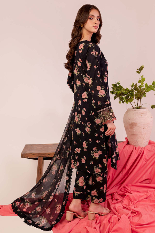 Farasha | Printed Essentials | Black Scarlet - House Of Hania