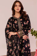 Farasha | Printed Essentials | Black Scarlet - House Of Hania