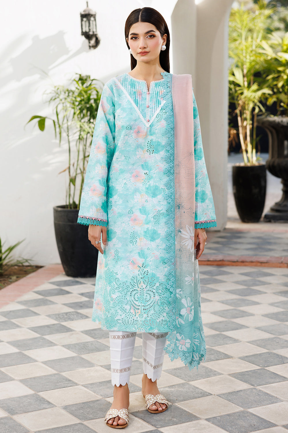 Farasha | Printed Essentials | Blue Dusk - House Of Hania