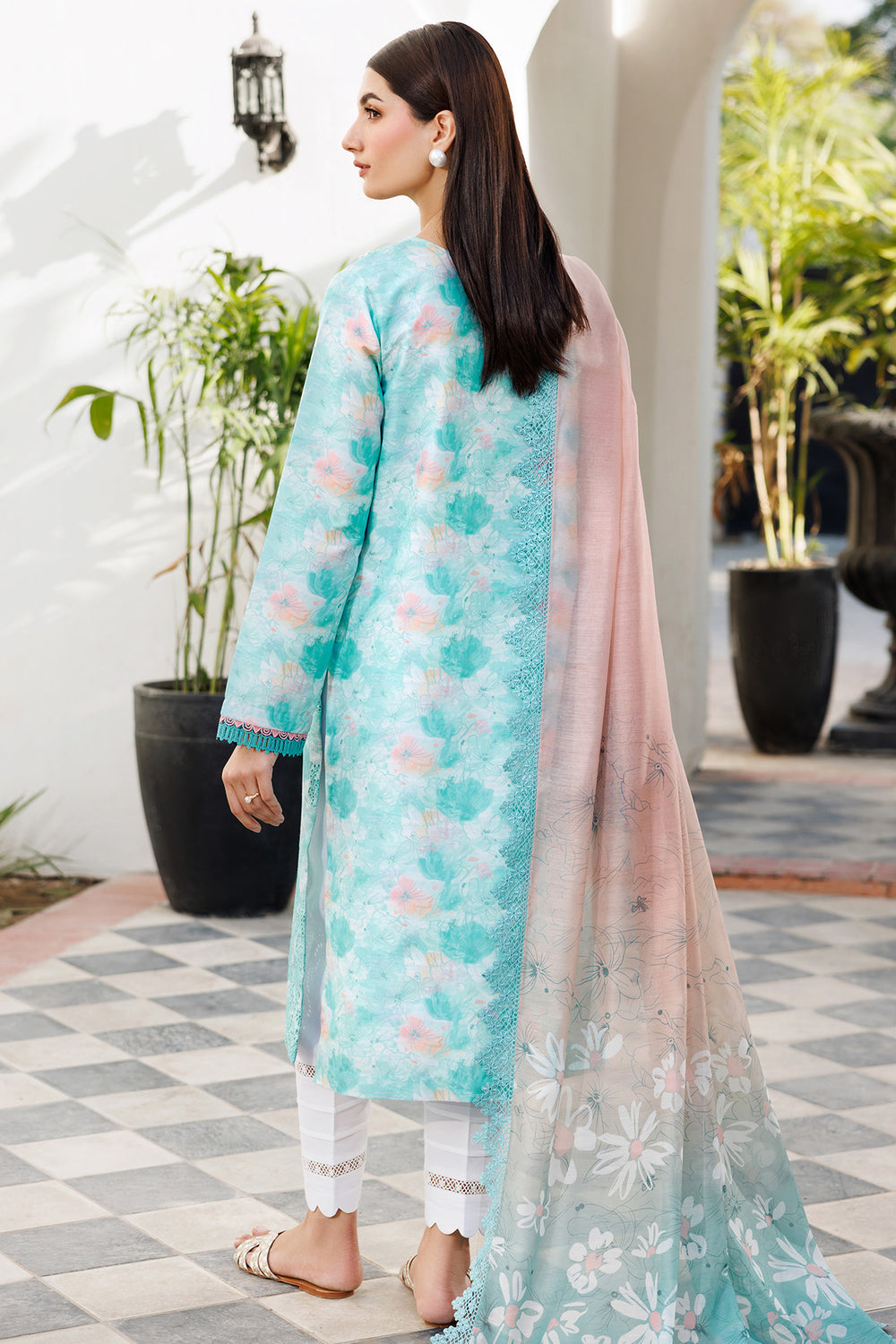 Farasha | Printed Essentials | Blue Dusk - House Of Hania